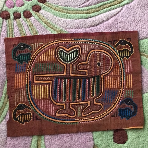 Vintage bird mola - Picture 1 of 4